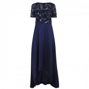 Adrianna Papell Adrianna HiLo Soutache Dress - Midnight