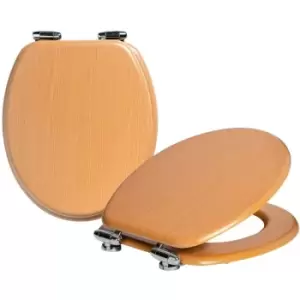 Image of Harbour Housewares - Wooden Soft Close Toilet Seats - Beech - Pack of 2