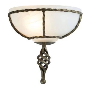 Image of 1 Light Indoor Wall Uplighters Black, Gold, E27