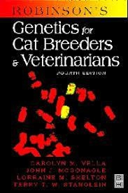 Image of Robinsons genetics for cat breeders and veterinarians by Carolyn M Vella