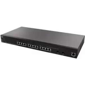 image of Cisco SX350X-12 Managed L3 10G Ethernet (100/1000/10000) 1U Black