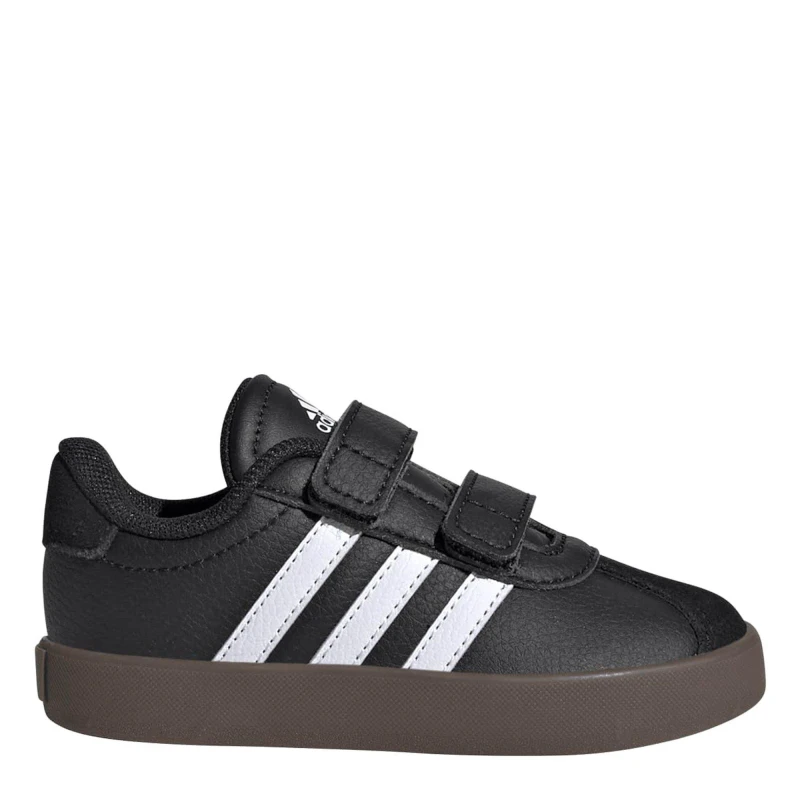 Image of adidas VL Court 3.0 Infants Shoes Blk/Wht/Gum male C6.5 (23.5)
