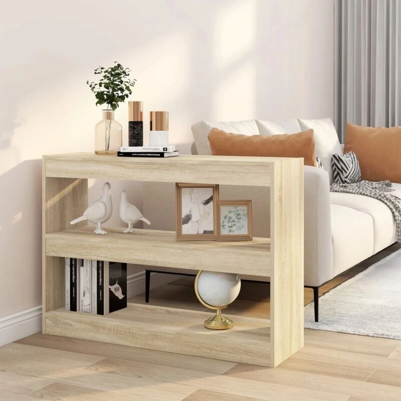Image of VIDAXL Book Cabinet/Room Divider Sonoma Oak 100x30x72cm Vidaxl 8720286843680