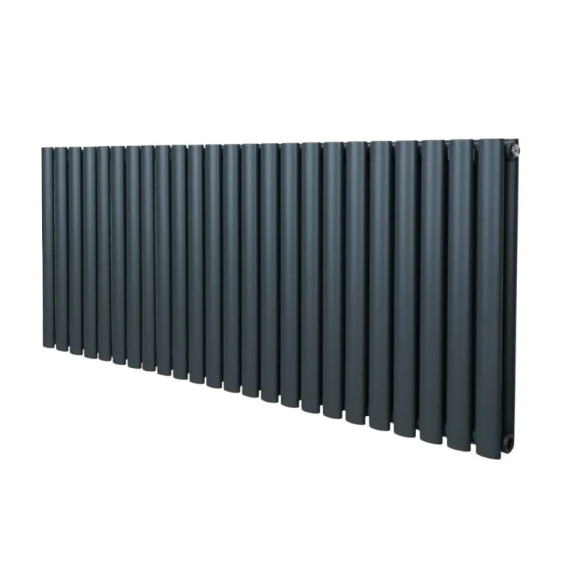 Image of Monstershop Oval Radiator - 600 x 1440mm - Anthracite Grey