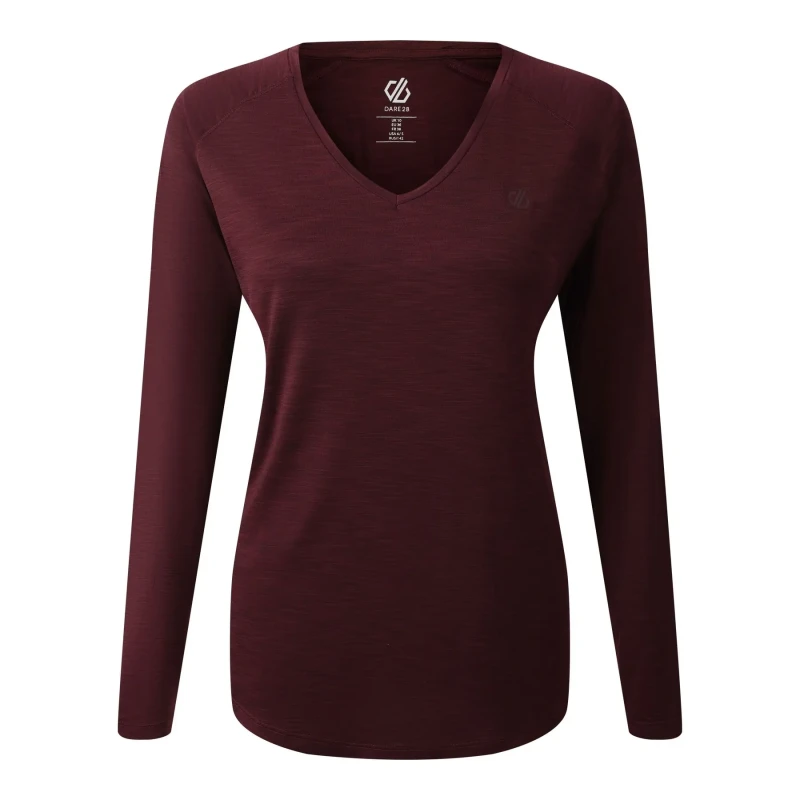Image of Womens long sleeve V-neck top Dare 2B Discern Violet Female 40