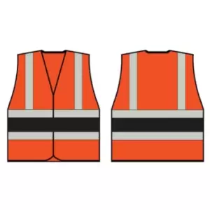 Image of Orange Wceng Vest with Black Band - Size 3XL