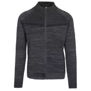Image of Trespass Mens Roppy DLX Kitted Full Zip Jacket (XS) (Black Marl)