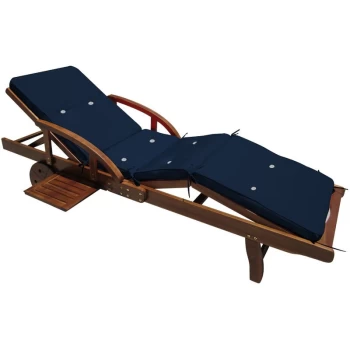 Image of Detex - Lounger Pad Water-Repellent 4 Segments Pads Cushion Lounger Sun Garden Blue