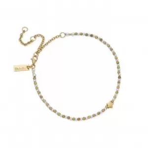 Image of Gold And Silver Inset Star Anklet GMANSTAR