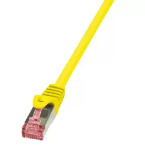 image of LogiLink 0.5m Cat.6 S/FTP networking cable Yellow Cat6 S/FTP (S-STP)