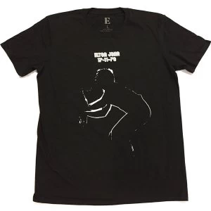 Image of Elton John - 17.11.70 Album Unisex XX-Large T-Shirt - Black