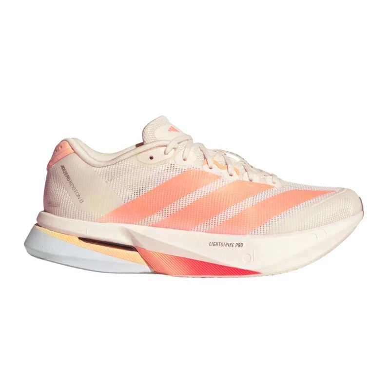Image of Adidas Adizero Boston 13 Beige Orange SS26 Womens Shoes, Size UK 4.5