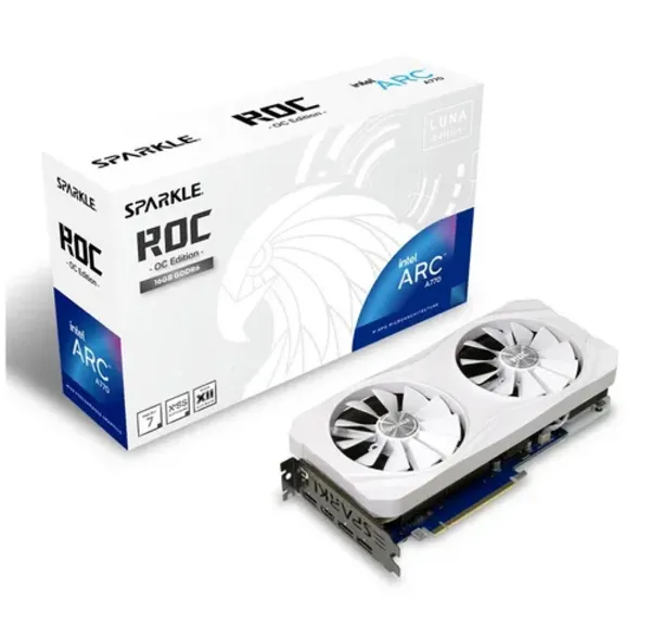 Image of Sparkle Intel ARC A770 ROC Luna OC Edition 16GB GDDR6 Graphics Card