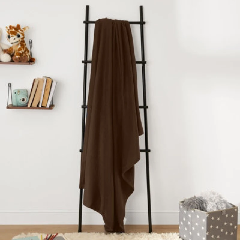 Image of OHS OHS Wholesale 10 Pack Plain Fleece Blanket Sofa Throw Joblot in Chocolate Size: 200cm x 240cm Chocolate 200cm x 240cm Unisex 5027434162635