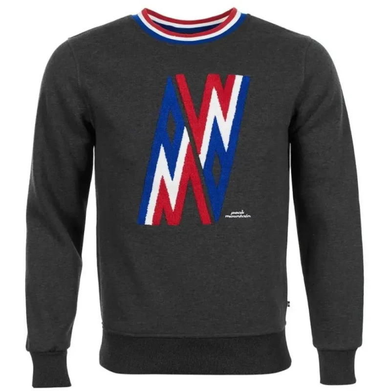 Image of Peak Mountain Crew neck sweatshirt Peak Mountain Contamine Gris Male M CONTAMINE/WZ-GRIS FONCE CHINE