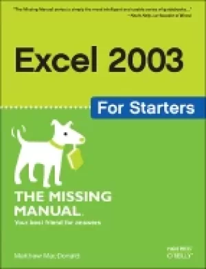 Image of excel 2003 for starters the missing manual