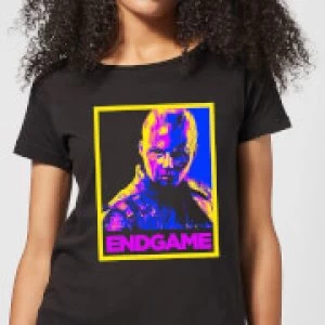 image of Avengers Endgame Nebula Poster Womens T-Shirt - Black