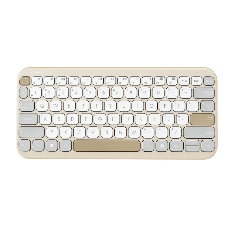 Image of ASUS Marshmallow Keyboard KW100 (Oat Milk) 90XB0880-BKB150