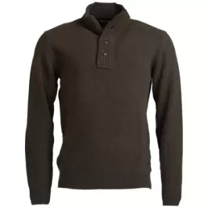 Image of Barbour Mens Patch Half Zip Seaweed Large