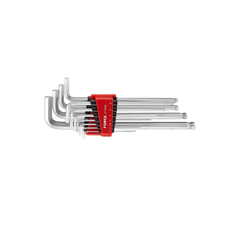 Image of FORCE 5116XLB Angled Screwdriver Set Number of tools: 11, Spanner Size: 8, 10, 12 Angled Screwdriver Set (6627)