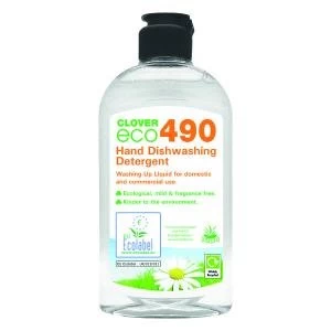 image of Clover ECO 490 Dishwashing Detergent 300ml Pack of 6 490