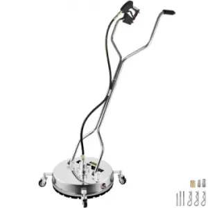 Image of VEVOR Surface Cleaner,Flat Surface Cleaner for Pressure Washer 4000psi Pressure with 3/8 Quick Connector Surface Cleaner with Casters for Cleaning Dri