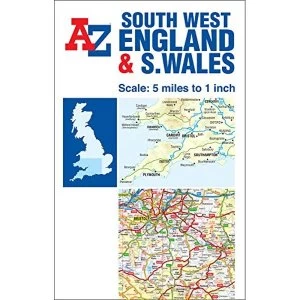 Image of South West England & South Wales Road Map Sheet map, folded 2018