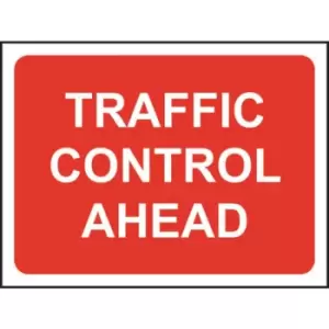 Image of Traffic Control Ahead Roll-up Sign
