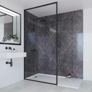 Image of Multipanel Linda Barker Bathroom Wall Panel Unlipped 2400 X 598mm Ferro Grafite