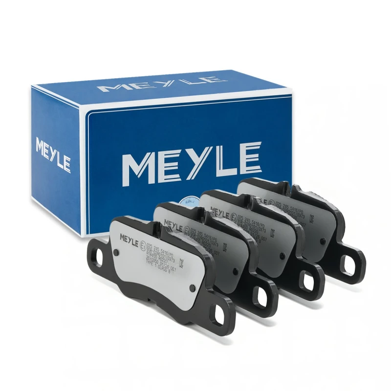 Image of MEYLE 025 245 5416/PD Brake pad set Rear Axle, prepared for wear warning indicator, MEYLE-PD Quality, with anti-squeak plate Brake Pad Set,disc brake