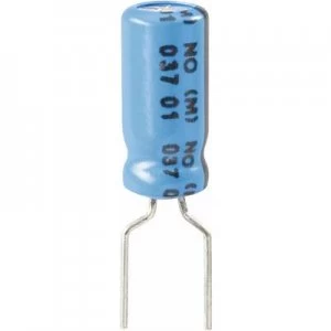 image of Vishay 2222 037 36222 Electrolytic capacitor Radial lead 5mm 2200 25 Vdc 20 x H 13mm x 25mm