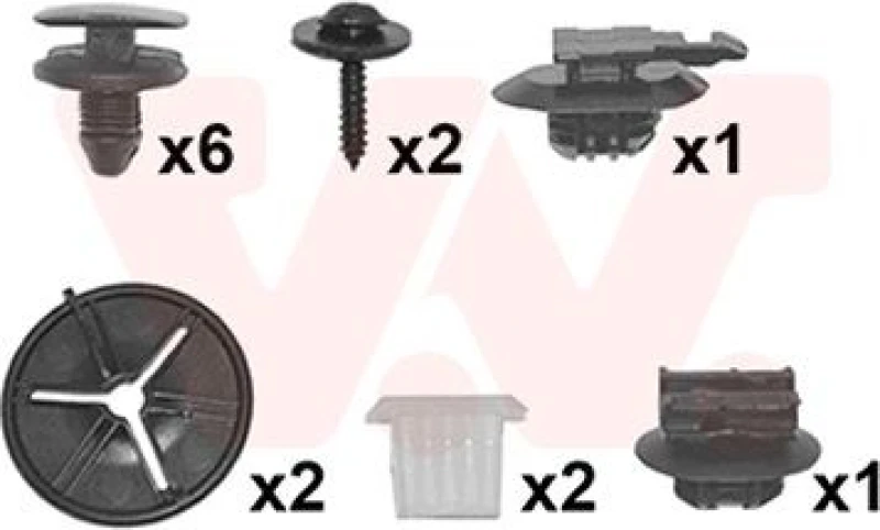 Image of VAN WEZEL Mounting Kit, bumper VAN WEZEL 4035793