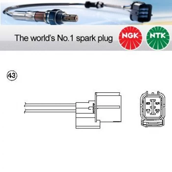 Image of 1x NGK NTK Oxygen O2 Lambda Sensor OZA660-EE18 OZA660EE18 (5714)