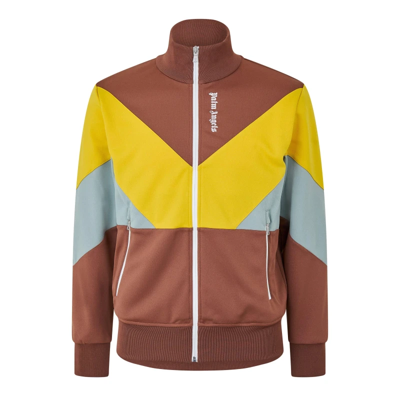 Image of Palm Angels Mens Colourblock Crew Sweatshirt Multi male S