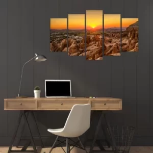 Image of 5KPDMDF-1 Multicolor Decorative MDF Painting (5 Pieces)