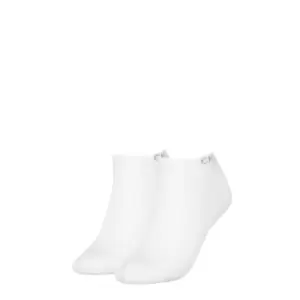 Image of Calvin Klein Socks 2 Pack Womens - White