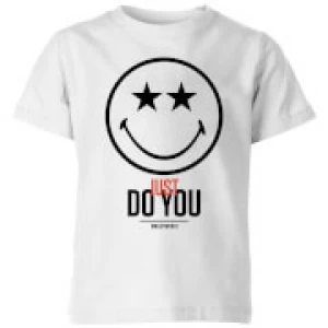 Image of Smiley World Slogan Just Do You Kids T-Shirt - White - 11-12 Years