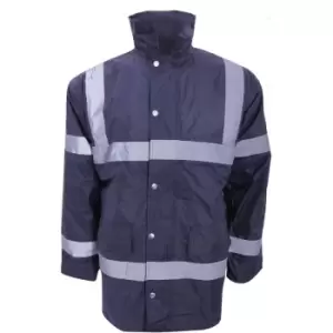 image of Yoko Mens Workwear Security Jacket (2XL) (Navy Blue) - Navy Blue