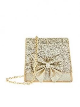 Monsoon Girls Grace Glitter Mini Bag - Gold