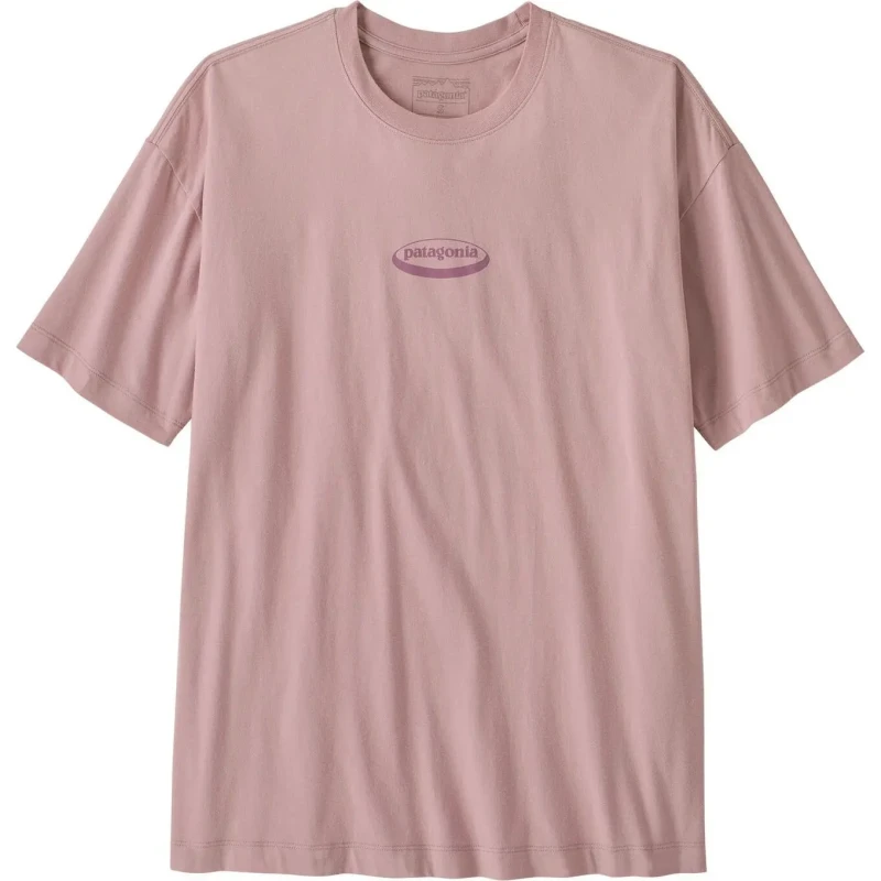 Image of Womens oversized T-Shirt Patagonia 95 Oval Logo Violet Female XL