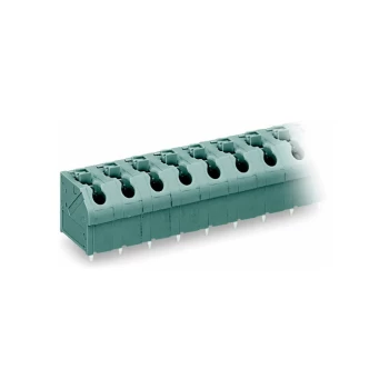 Image of Wago - 250-603/000-006 2 Pole 7.5mm 17.5A 45° Push Button PCB Terminal Block Blue