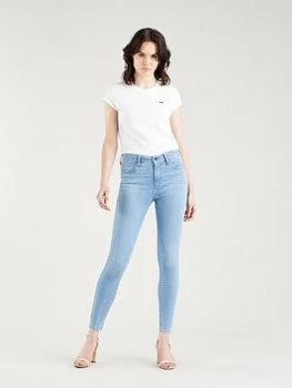 Image of Levis 720 High Rise Super Skinny Jean - Light Blue Size 26, Inside Leg 32, Women