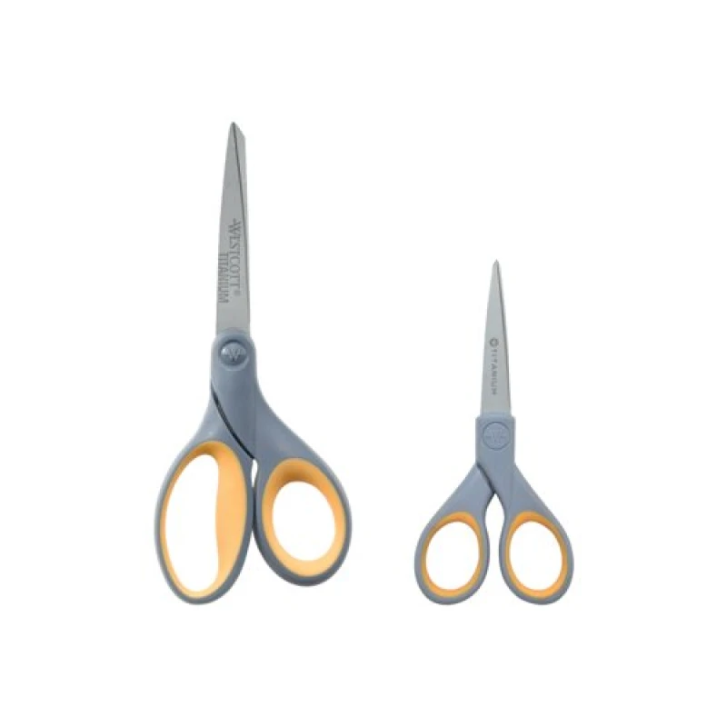 Image of Westcott Titanium Grey Twin Pack Scissors 130/180mm E-13824 00