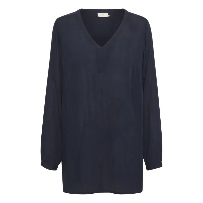 Image of Kaffe Womens v-neck tunic KAFFE Amber Bleu Female 40