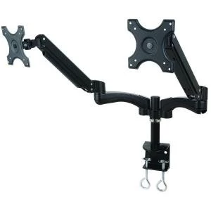 image of Allcam ACAVA AVA12D Gas Spring Desk Mount LCD Monitor Dual Arm Stand