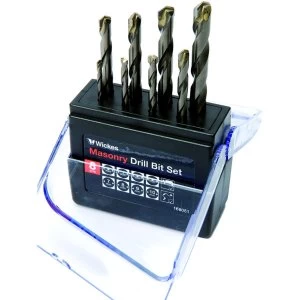 image of Wickes Masonry Drill Bit Set Pack 8