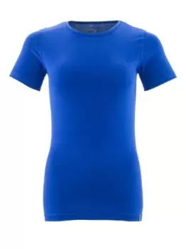 image of Mascot Workwear Royal Blue Womens Organic Cotton Short Sleeve T-Shirt, UK- M, EUR- M