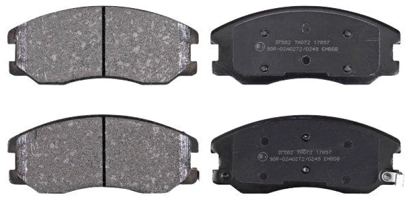 Image of A.B.S. 37582 Brake pad set with acoustic wear warning Brake Pad Set,disc brake (402)