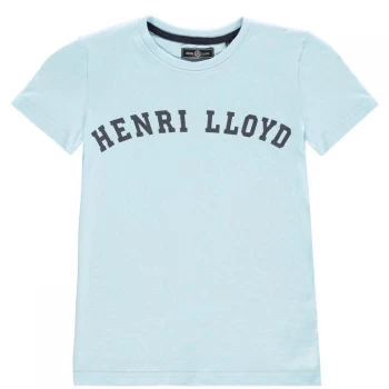 image of Henri Lloyd Logo T-Shirt - Aquamarine