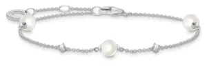 image of Thomas Sabo A2038-167-14-L19V Triple Pearl Cubic Zirconia Jewellery